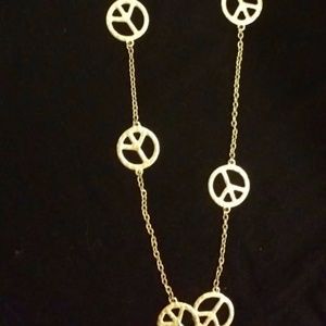 Gold Peace Necklace